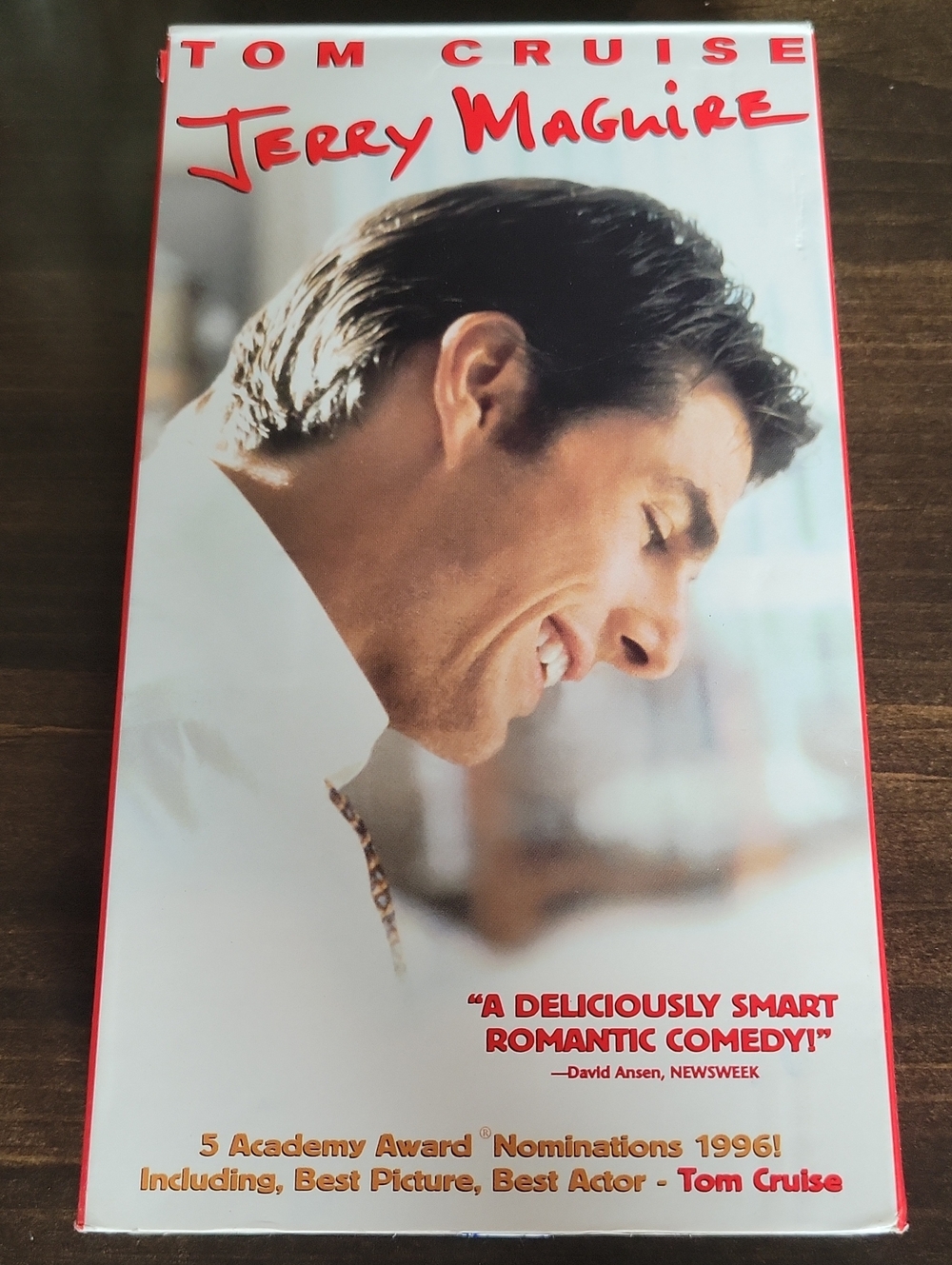 Jerry Maguire (VHS) - White & Red Vintage Movie Release